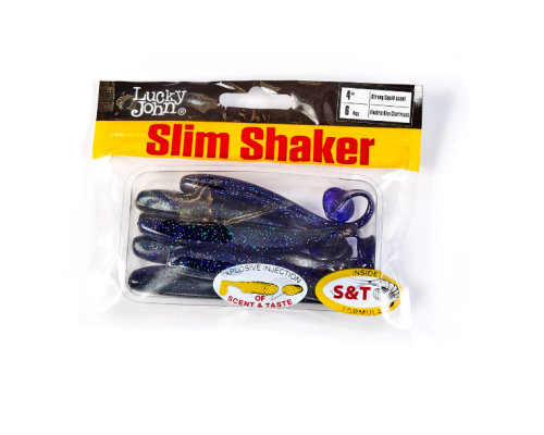 Виброхвосты Lucky John Slim Shaker 4.0" цвет T52