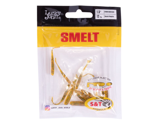 Слаги Lucky John Pro Series Smelt 1.5"/3.8см цвет PA19 (12шт)