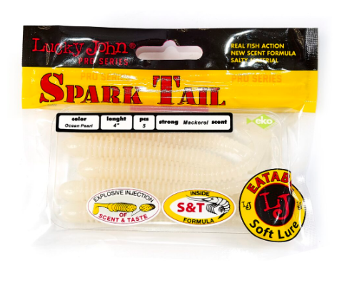 Виброхвосты Lucky John Pro Series Spark Tail 4.0"/10.10см, 033 (5шт)
