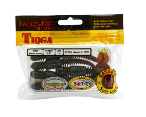 Виброхвосты Lucky John Tioga 3.9"/10см, 085 (5шт)