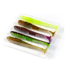 Виброхвосты Lucky John Tioga 3.9"/10см, Mix1 (5шт)