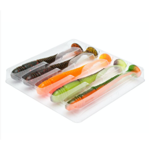 Виброхвосты Lucky John Tioga 3.9"/10см, Mix2 (5шт)