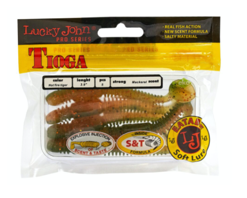 Виброхвосты Lucky John Tioga 3.9"/10см, T51 (5шт)