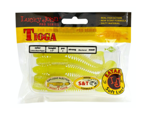 Виброхвосты Lucky John Tioga 3.9"/10см, T66 (5шт)