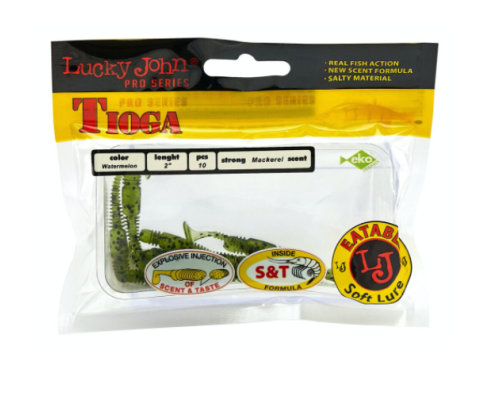 Виброхвосты Lucky John Tioga 2.0"/5.0см, PA01 (10шт)