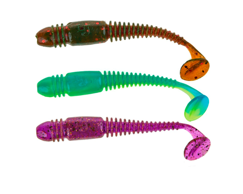 Виброхвосты Lucky John Pro Series Tioga Combo 2.9"/7.4см, Mix3 (21шт)