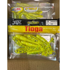 Виброхвосты съедобные искусственные Lucky John Tioga 2.9"/7.50см, TR008 (7шт)