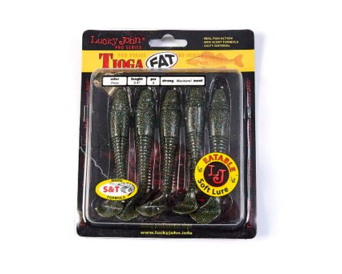 Виброхвост Lucky John Pro Series Tioga Fat 3.9"/10.00см, F08 (5шт)