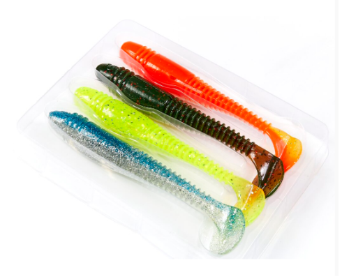 Виброхвост Lucky John Pro Series Tioga Fat 4.5"/11.40см, Mix1 (4шт)
