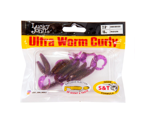 Слаги Lucky John Ultra Worm Curly 2.0'' цвет S13