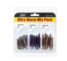 Слаги Lucky John Ultraworm 2.0'' цвет Mix3 (30шт)