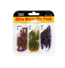 Слаги Lucky John Ultraworm 1.4'' цвет MIX1