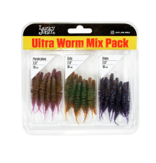 Слаги Lucky John Ultraworm 2.0'' цвет Mix1 (30шт)