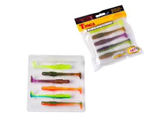 Виброхвосты Lucky John Pro Series Tioga 2.9"/7.4см, Mix1 (7шт)