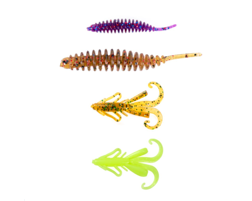 Твистеры и слаги Lucky John Pro Series Perch Snack Pack 03 SET (72шт)