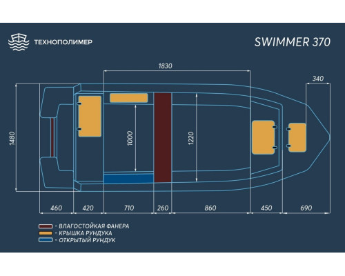 Лодка Swimmer 370