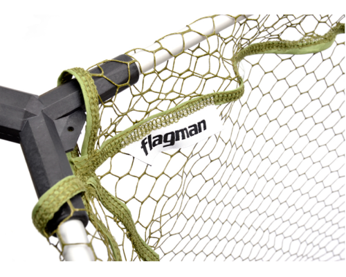 Подсак складной телескопический Flagman Rubber mesh 2.50 м, (65х60 см), 2 секции