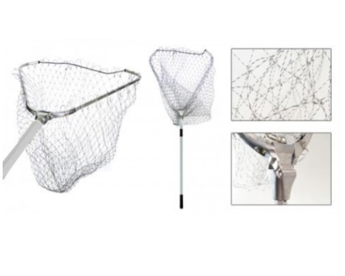 Подсачек складной телескопический 55х55х200см, треугольный, упроченная леска