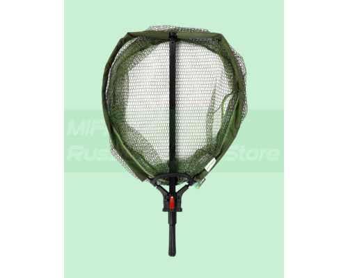 Подсак складной прорезиненный Mifine CA7060 с ручкой (70*60, L-210см) 