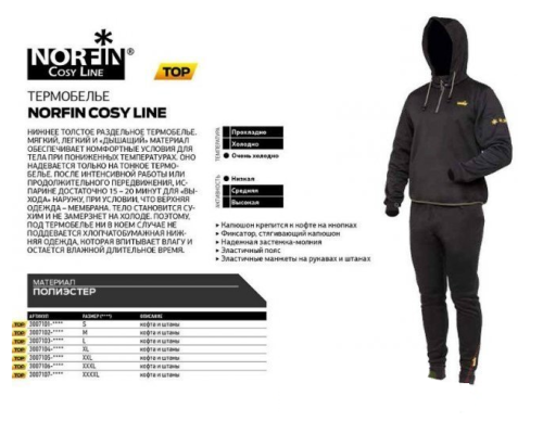 Термобелье Norfin Cosy Line
