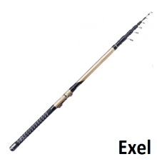 Удилище телескопическое Kaida Exel 4 м, тест: 10-30 г, 305 г