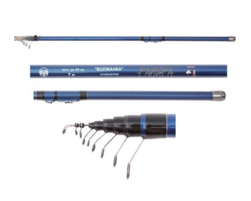 Удочка болонская с кольцами Волжанка Рапира 7м, 534гр