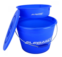 Ведро для прикормки Elegance Feeder Pro с крышкой и тазом 25л