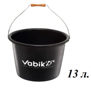 Ведро для прикормки Vabik PRO Black 13 л. (без крышки)