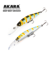 Воблер Akara Deep Best Minnow 110 SP, A106 (заглубление 2-6м)