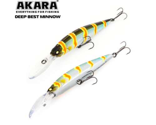 Воблер Akara Deep Best Minnow 110 SP, A106 (заглубление 2-6м)