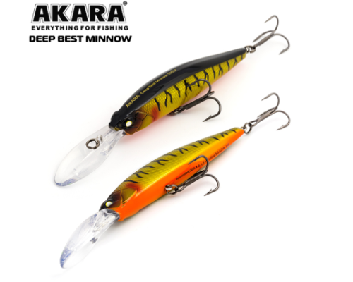 Воблер Akara Deep Best Minnow 110 SP, A112 (заглубление 2-6м)