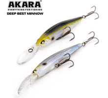 Воблер Akara Deep Best Minnow 110 SP, A77 (заглубление 2-6м)