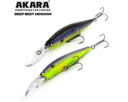 Воблер Akara Deep Best Minnow 110 SP, A79 (заглубление 2-6м)