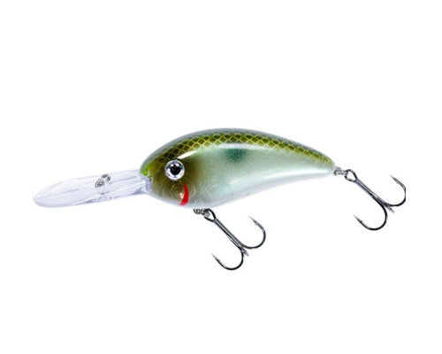 Воблер Bomber Fat Free Shad 76F BD7F цвет 520 Green Pearl Shad