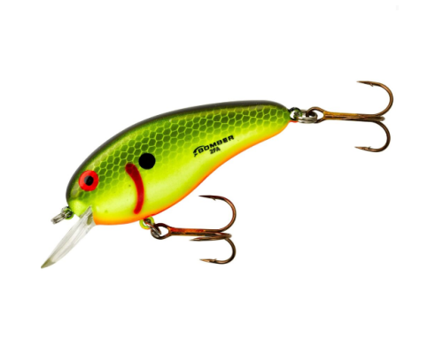 Воблер Bomber Flat-A 63F B02FA цвет FYBS (Chartreuse Black Scales)