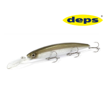 Воблер DEPS Balisong minnow 130SF LongBill цвет 09 Half Mirror Wakasagi