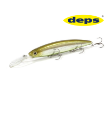 Воблер DEPS Balisong minnow 130SF LongBill цвет 23 Glass Belly Shiner