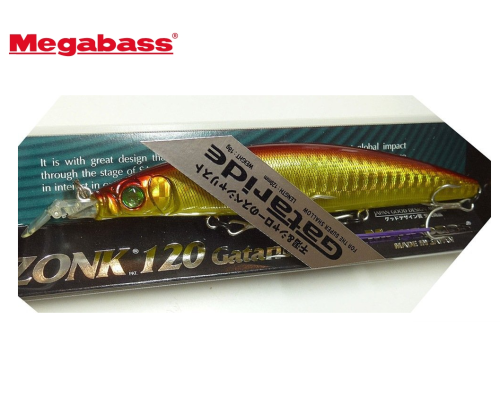 Воблер Megabass Zonk 120 Gataride Yoro-Yoro цвет GG Aka Kin