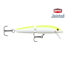 Воблер Rapala Jointed J11 цвет SFCU Silver Fluorescent Chartreuse UV