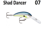 Воблеры Rapala Shad Dancer 07
