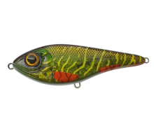 Воблер Джеркбейт Strike Pro Buster Swimbait Jr 105мм #C755G-UV Green Motoroil Pike UV (40гр)