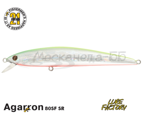 Воблер Pontoon21 Agarron 80SF-SR цвет A62