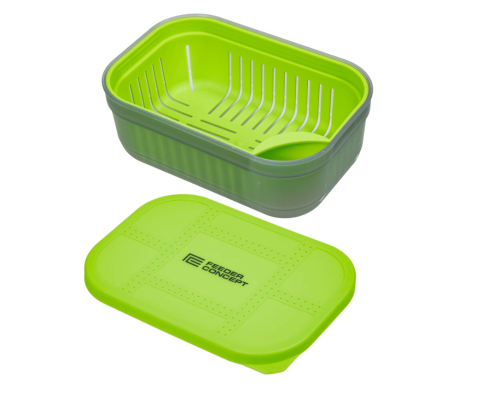 Коробка рыболовная с крышкой и лотком Feeder Concept Feeder Bait Box, 17×11.5×6.5см