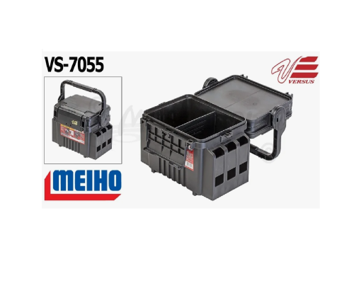 Ящик рыболовный Meiho Versus Run&Gun VS-7055 Black, 31.3х23.3х22.2см