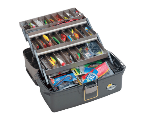 Ящик Plano 6134-02 (613403) с 3-х уровневой системой хранения приманок, 29-39 отсеков