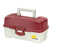 Ящик PLANO 6201-06 с 1 уровневой системой хранения приманок и 2мя боковыми отсеками на крышке