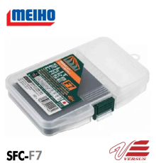 Коробка для приманок MEIHO SFC-F7 146*103*23 прозрачная с пористым вкладышем EVA