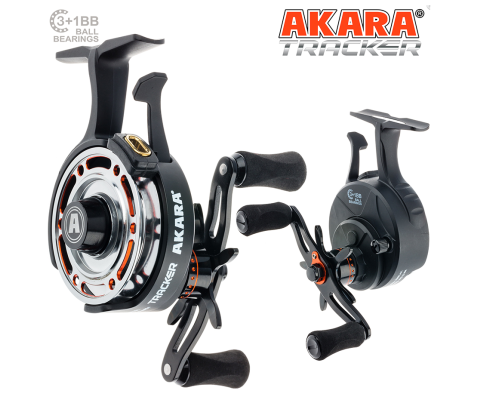 Катушка зимняя мультипликаторная Akara Tracker 3+1 bb с курком