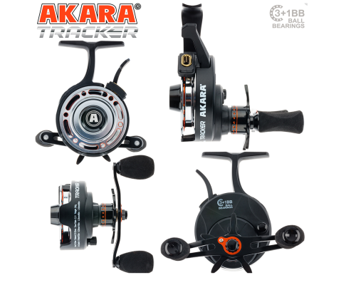 Катушка зимняя мультипликаторная Akara Tracker 3+1 bb с курком