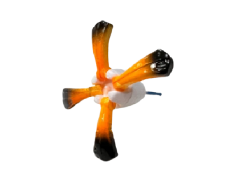 Поплавок зимний лещевый Цветок 1гр огрузка 1-1,5гр, 1шт (оранжевый)